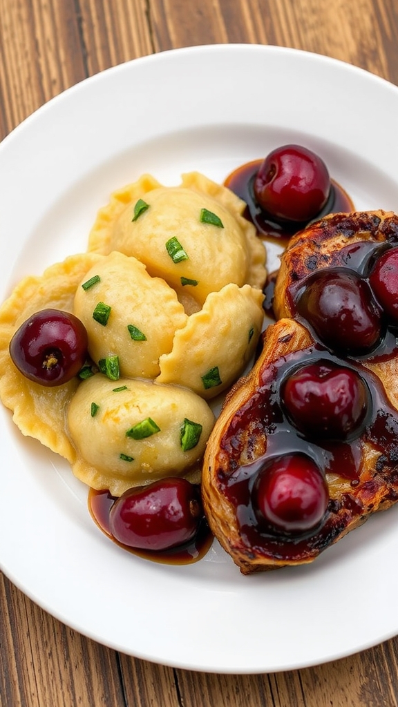 unexpected pork cherry fusion