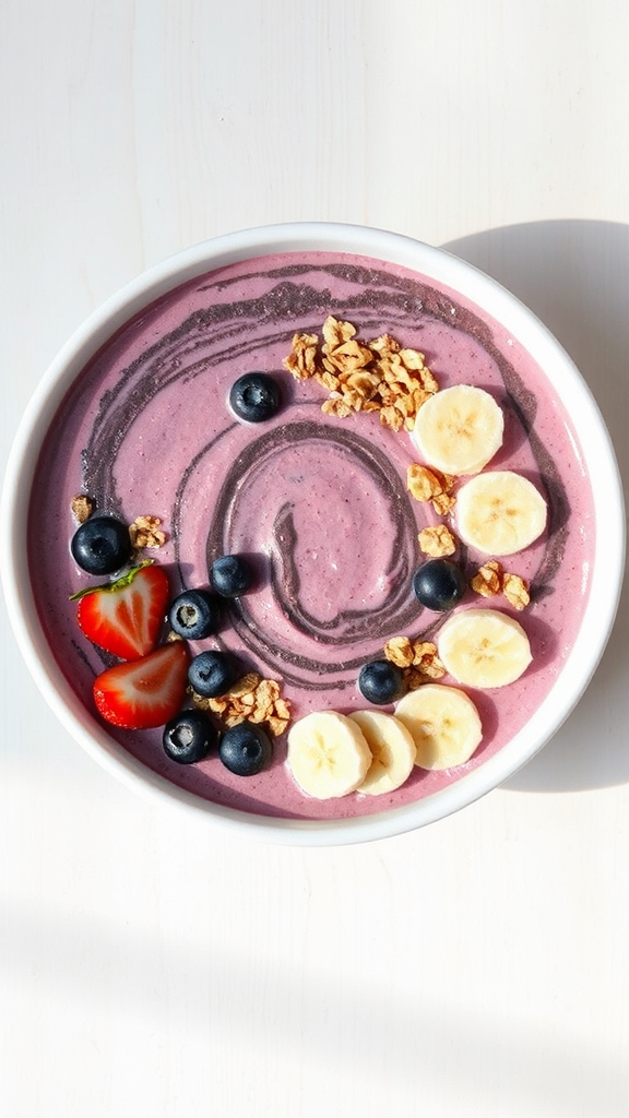unicorn charcoal smoothie bowl