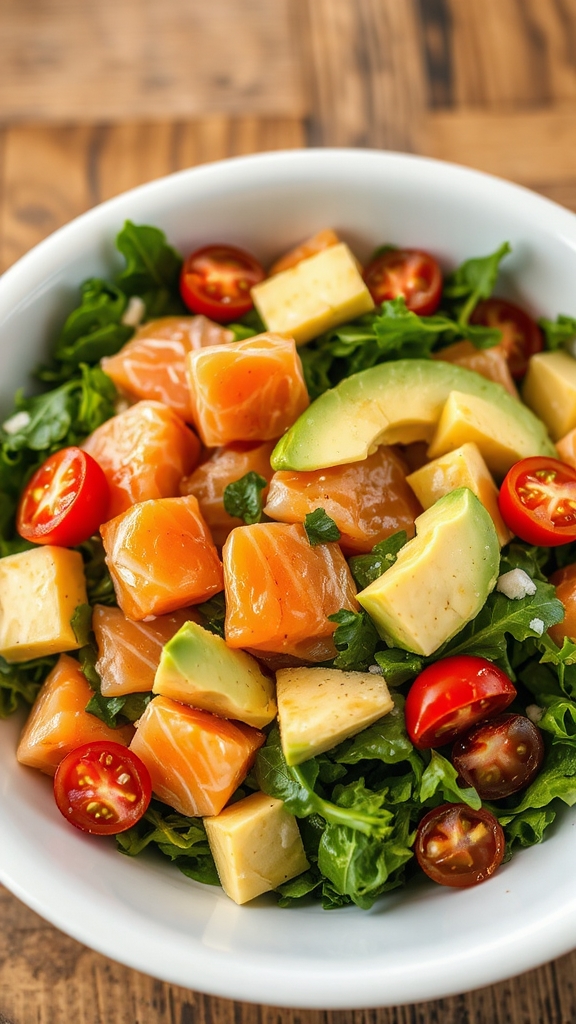 uniformly chopped smoked salad