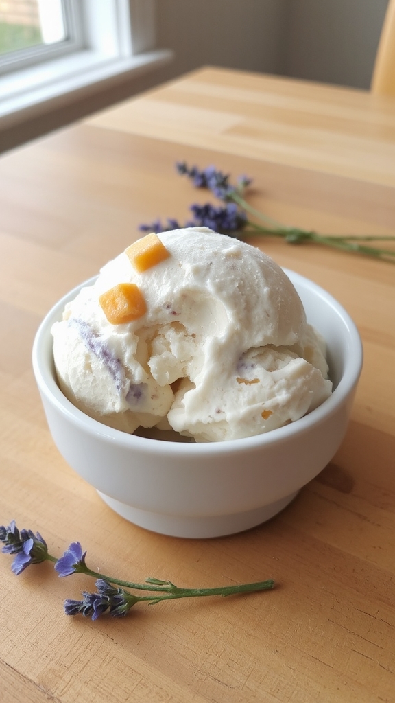 vegan lavender ice cream adaptation