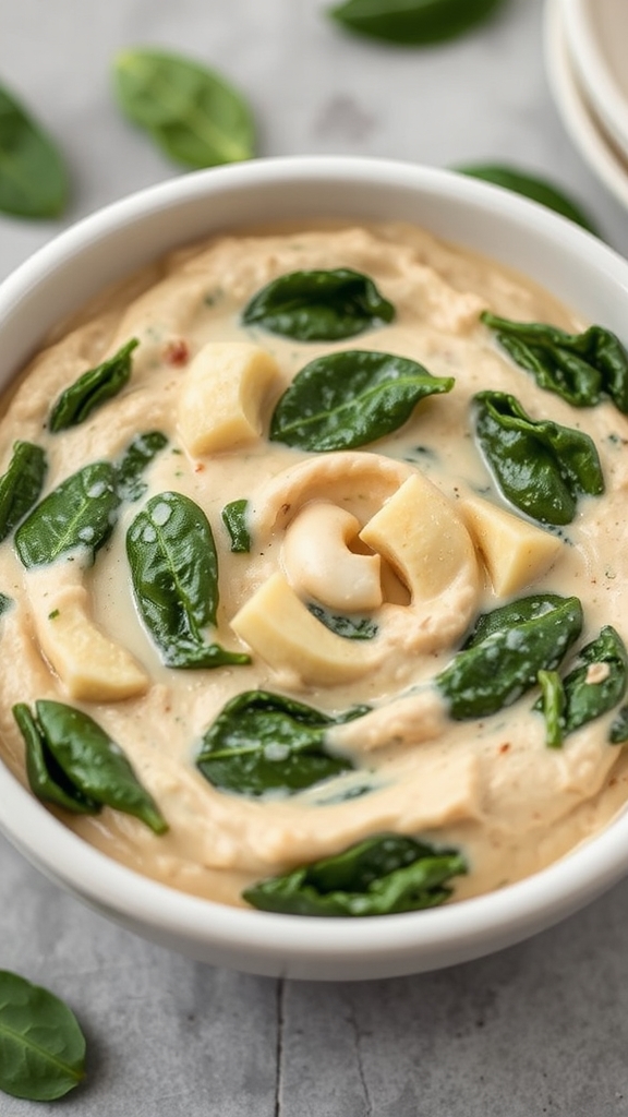 vegan spinach dip tweaks