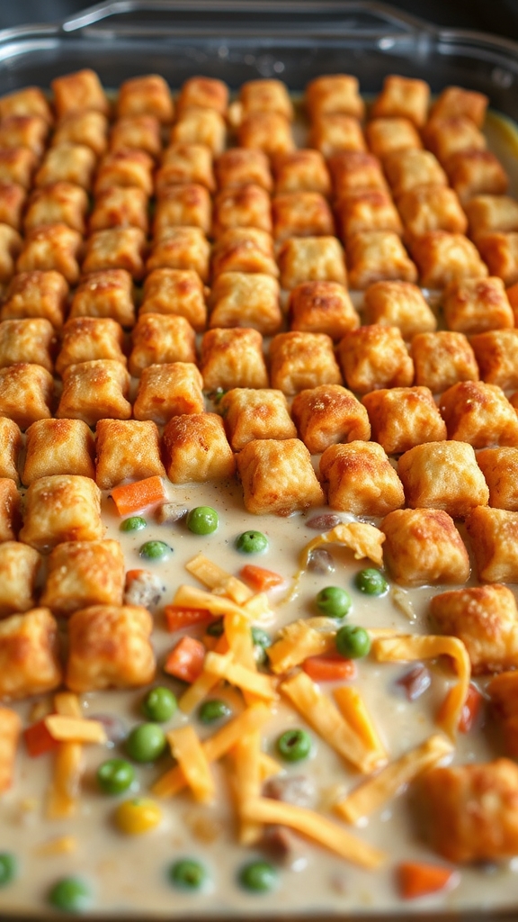 vegan tater tot hotdish