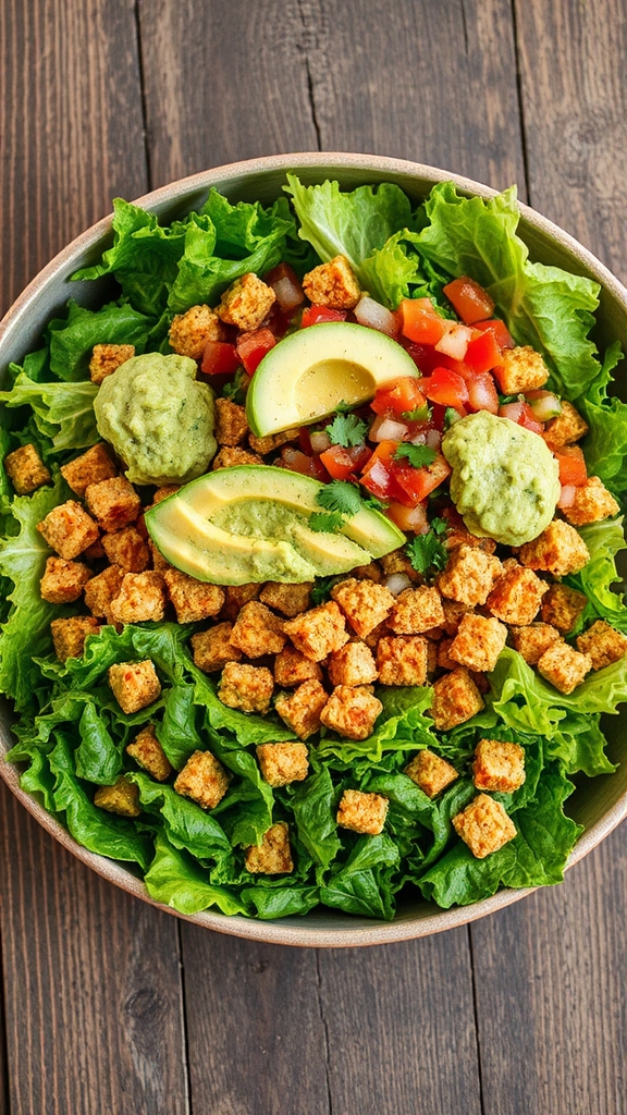 vegan texas taco salad