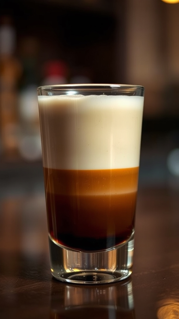 velvety coffee whiskey shot
