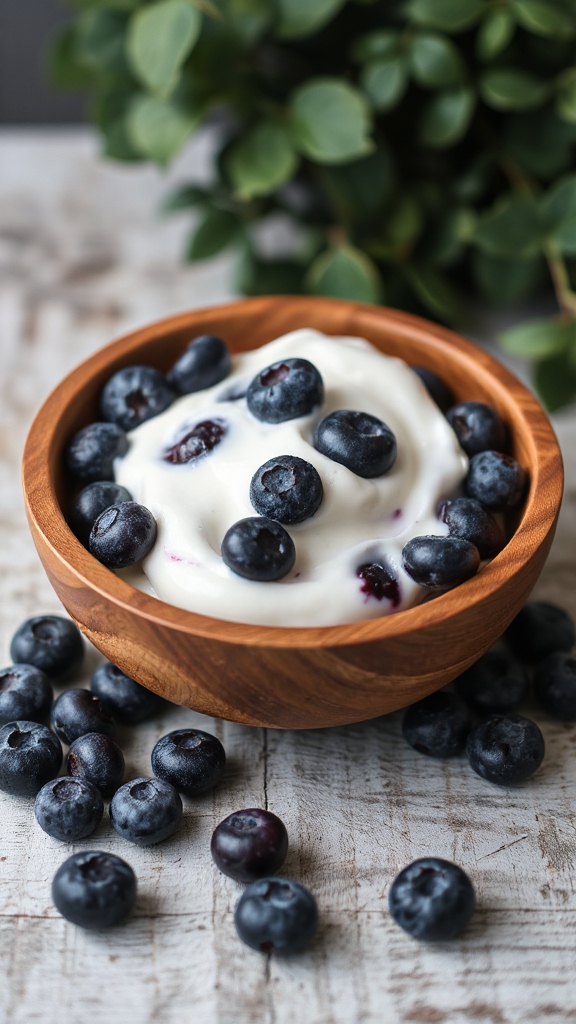 vermont frozen blueberry yogurt