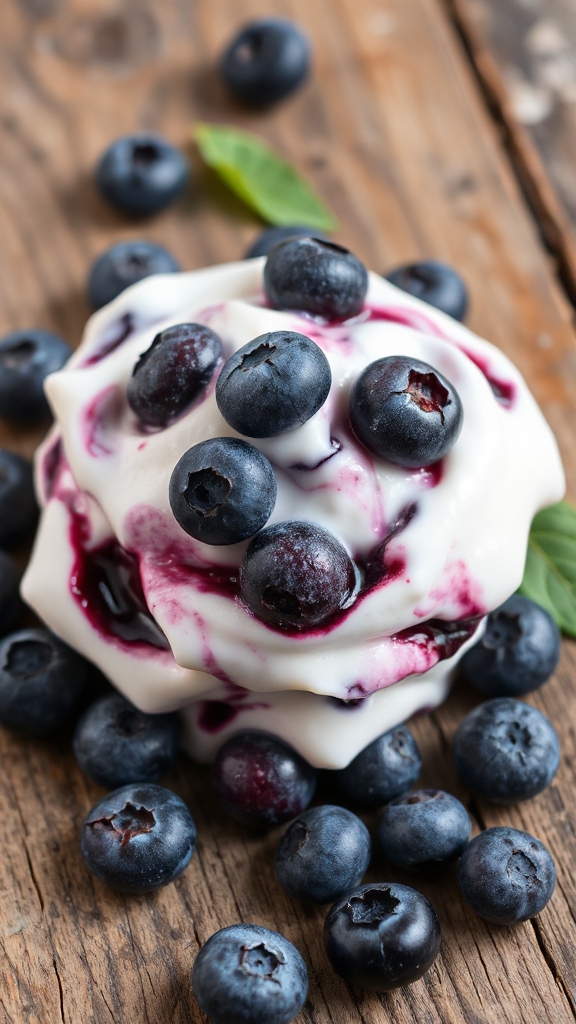 vermont frozen blueberry yogurt