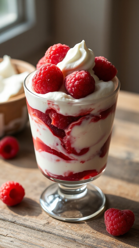 vermont layered raspberry fool