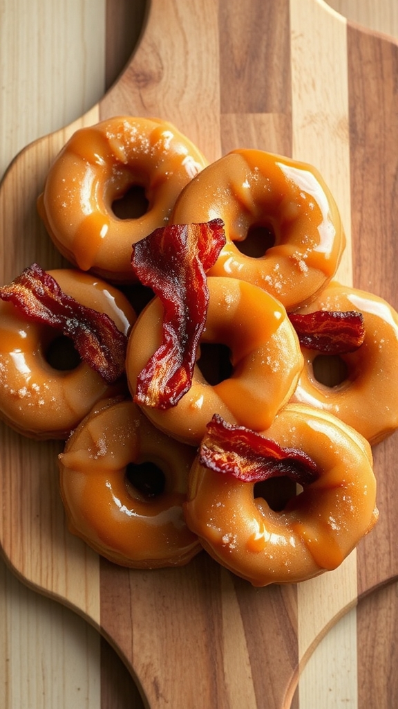 vermont maple bacon donuts