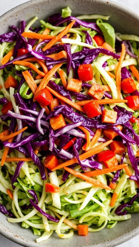 vibrant crunchy veggie slaw