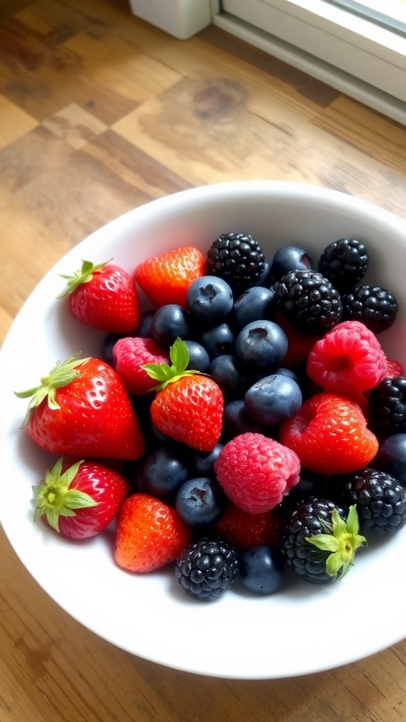 vibrant fresh berry medley