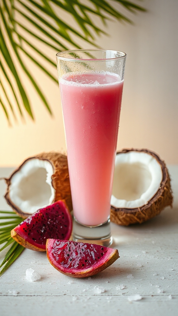 vibrant pink tropical hydration