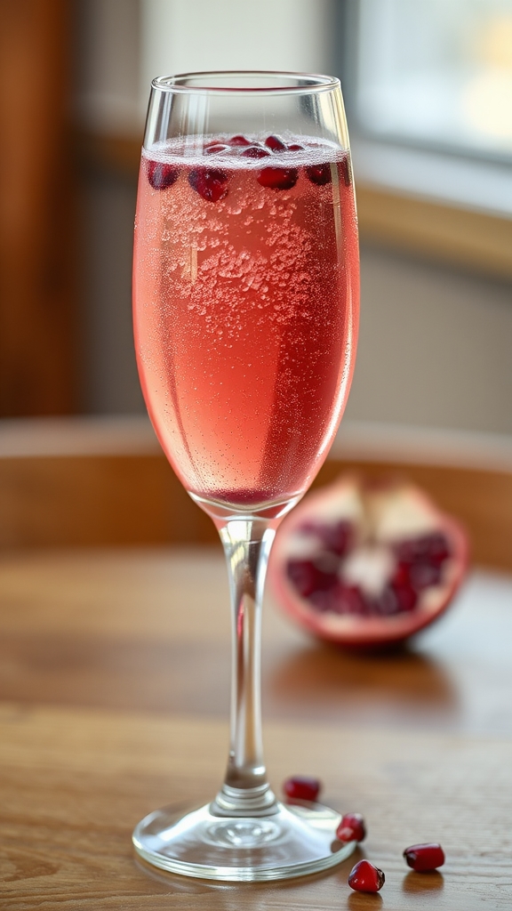 vibrant pomegranate mimosa twist