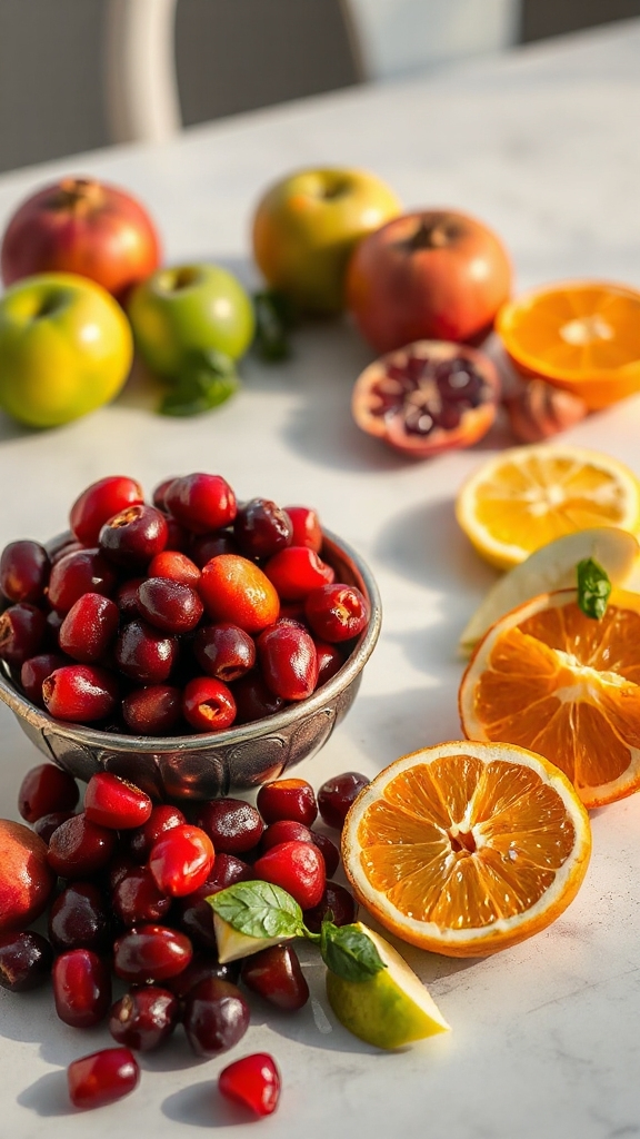 vibrant seasonal fruit pairings