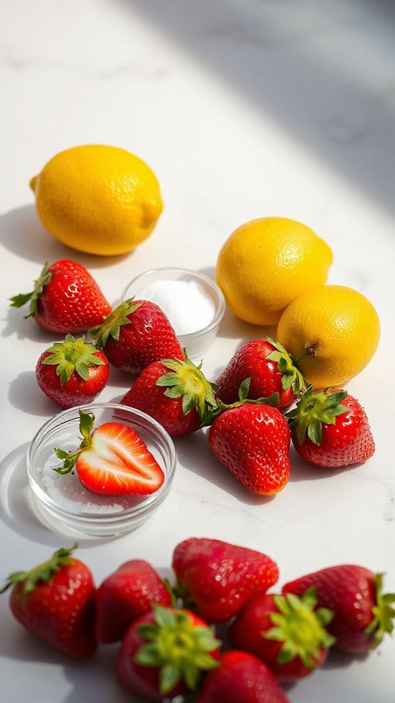 vibrant strawberries zesty lemons