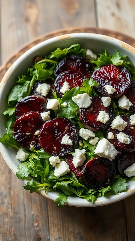 vibrant tangy roasted beets