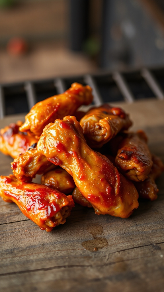 vinegar marinated grilled wings
