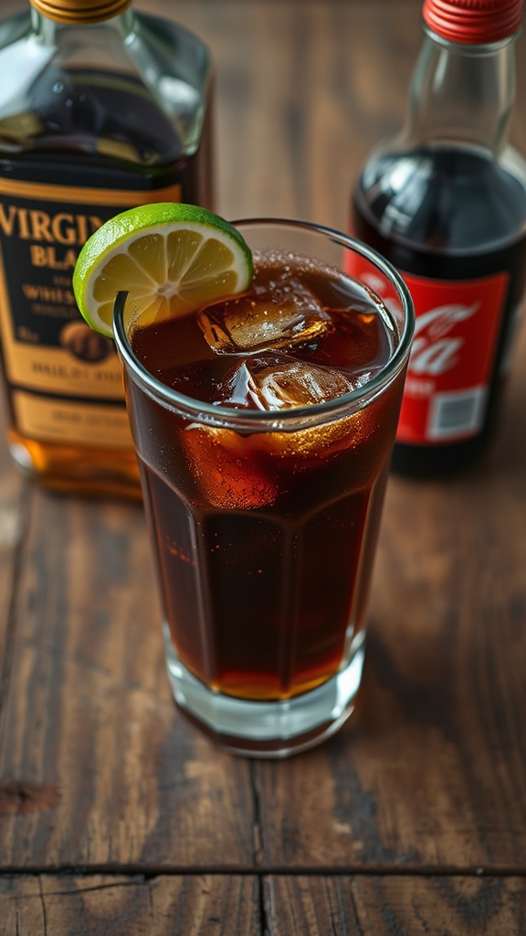virginia black whiskey cola