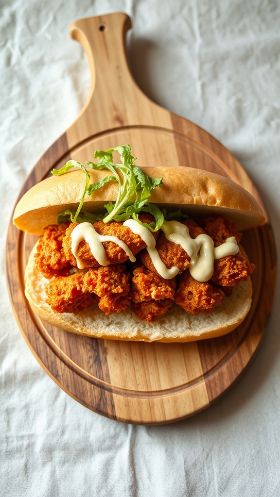 virginia fried oyster po boy
