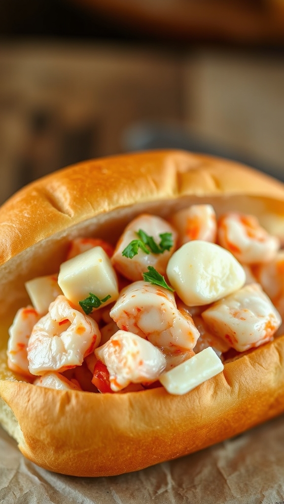 warm buttered lobster roll