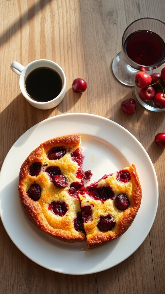 warm cherry clafoutis pairings