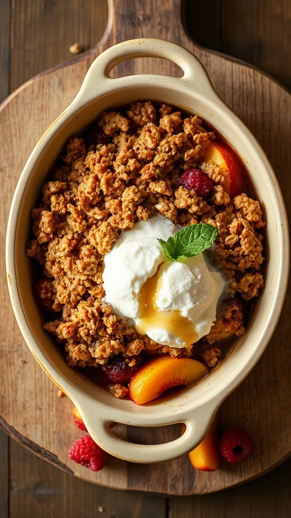 warm peach crisp pairings