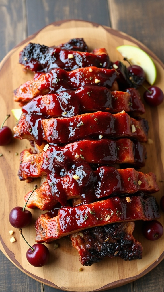 washington apple smoked cherry ribs