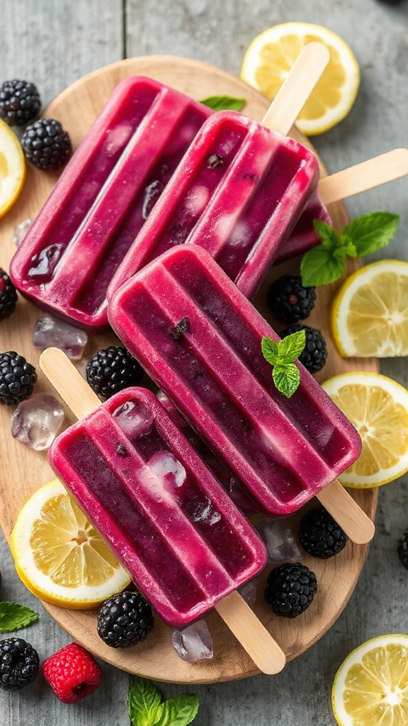 washington blackberry lemonade popsicle