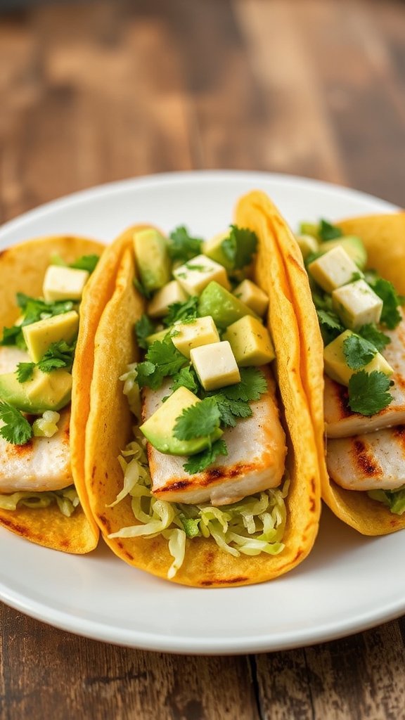 whimsical fish taco ingredients