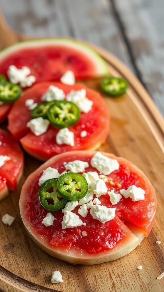 whimsical watermelon pizza bites