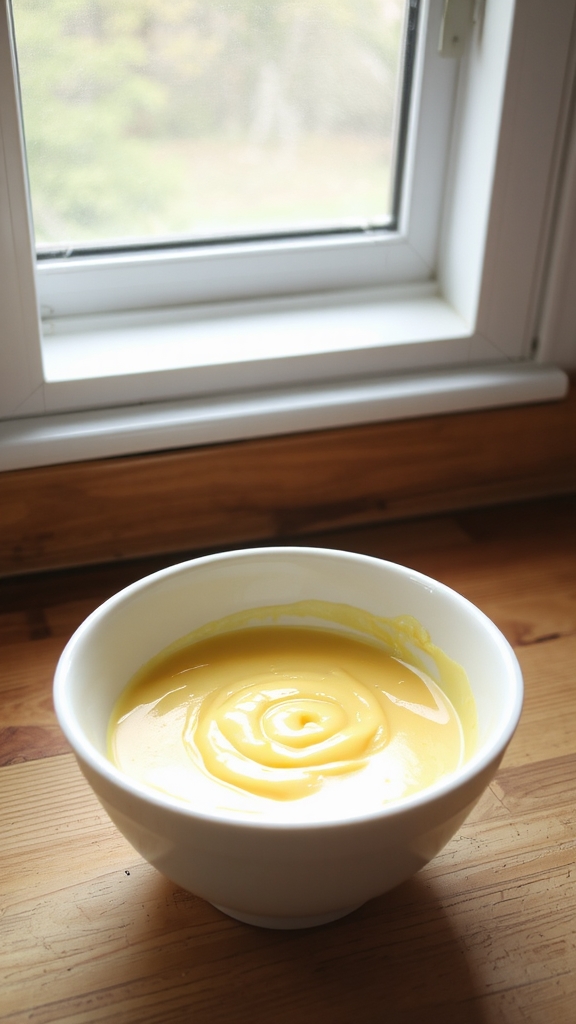 whipped yolks create stability