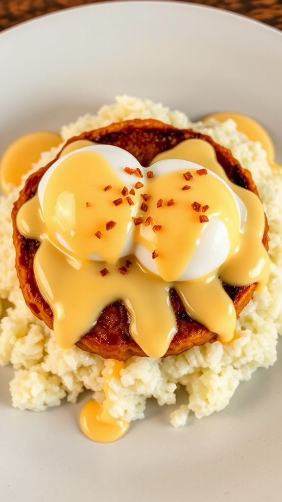 whisked egg yolks hollandaise