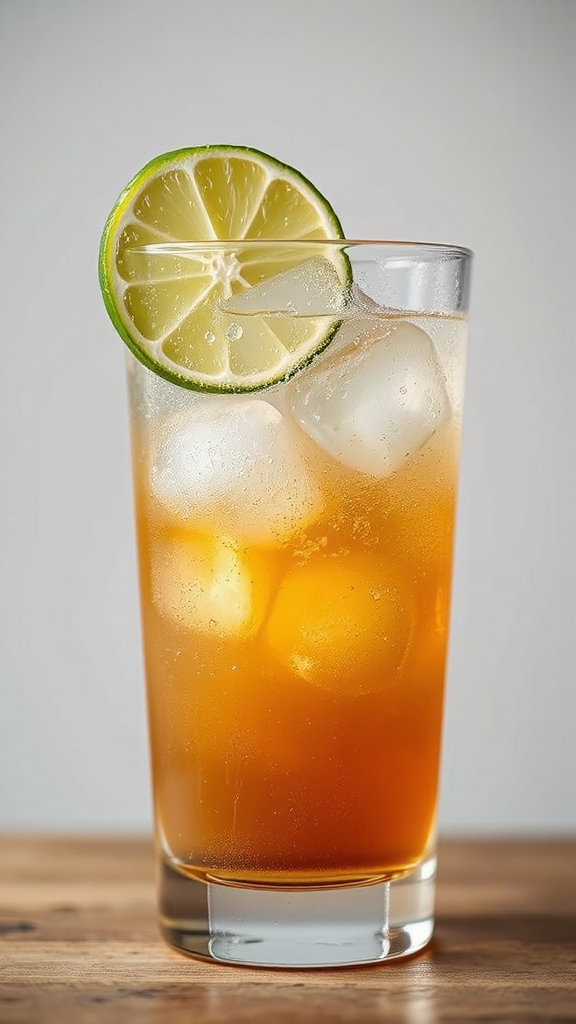 whiskey ginger lime fizz