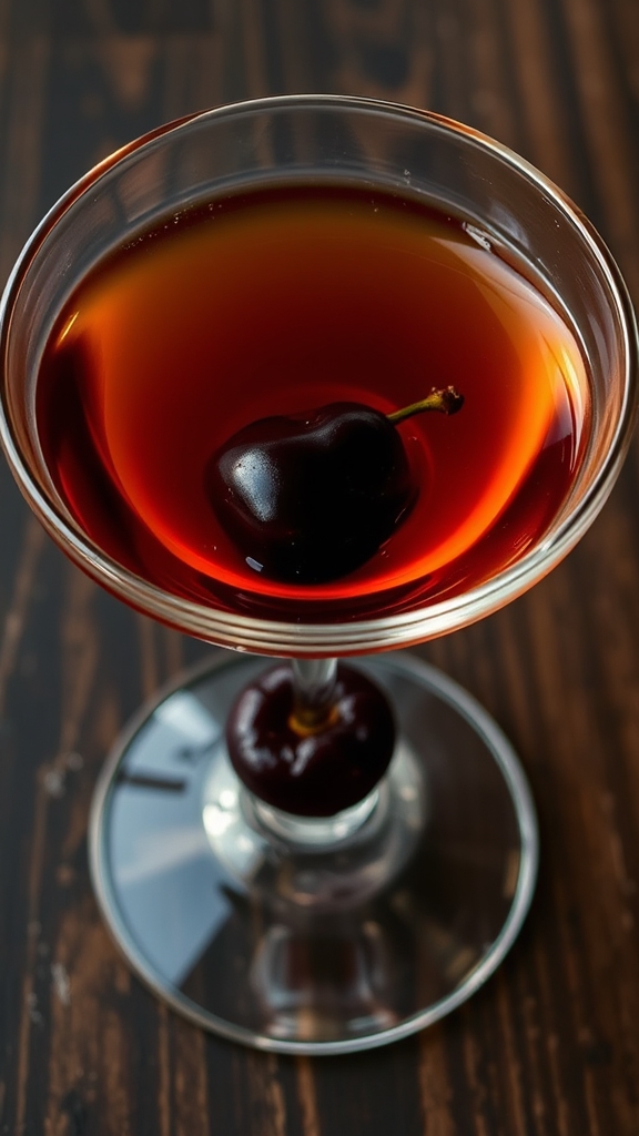 whiskey vermouth bitters cherry