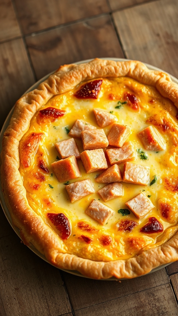 wild alaskan salmon quiche