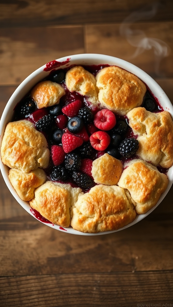 wild berry cobbler recipe