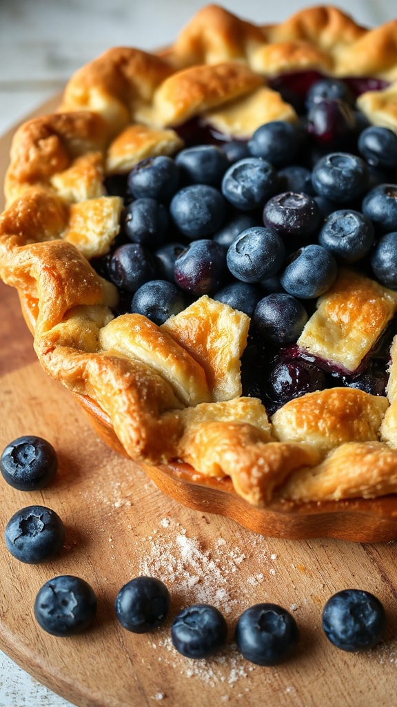wild blueberries buttery crust