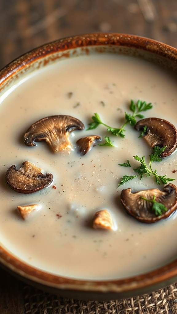wild mushroom soup ingredients