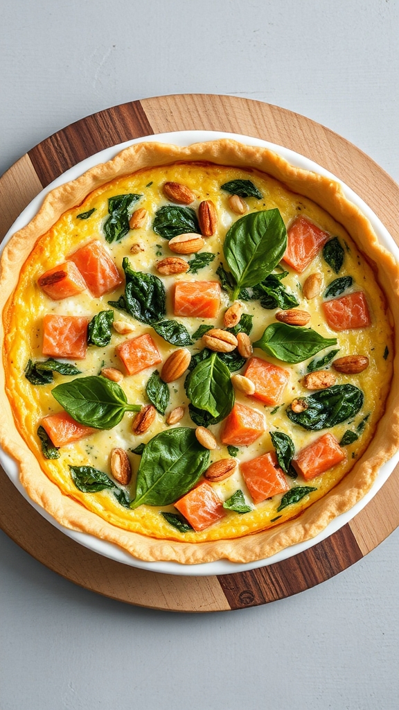 wild salmon quiche alaska