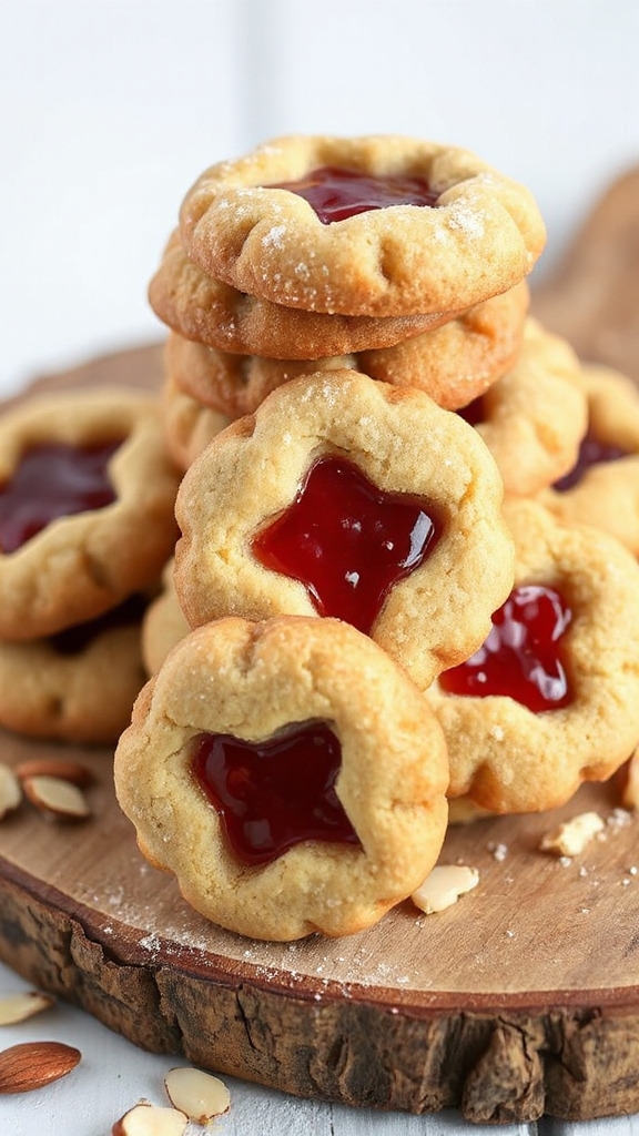 wisconsin almond jam cookie