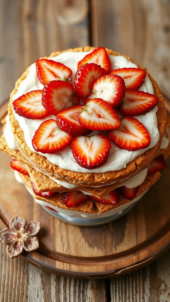 wisconsin strawberry icebox cake