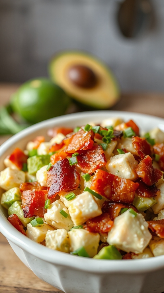 zesty bacon avocado egg