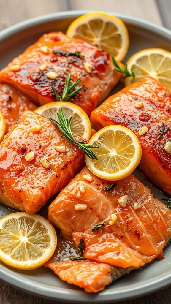 zesty baked wild salmon