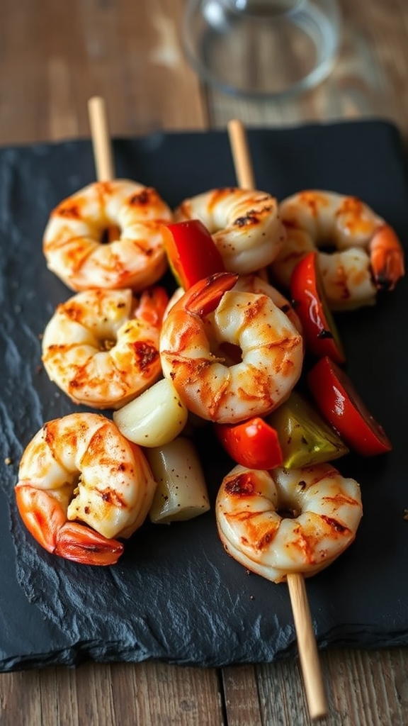 zesty cajun shrimp skewers