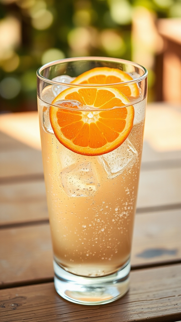 zesty fresh orange spritzer