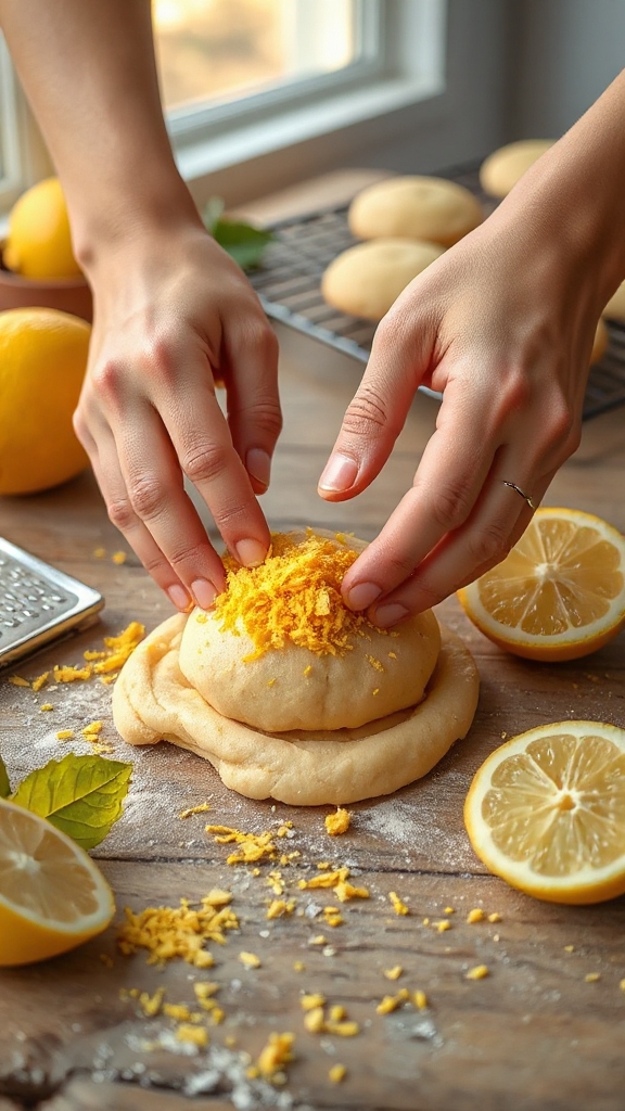 zesty lemon baking sequence