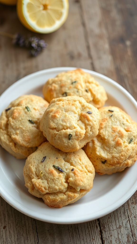 zesty lemon lavender scones