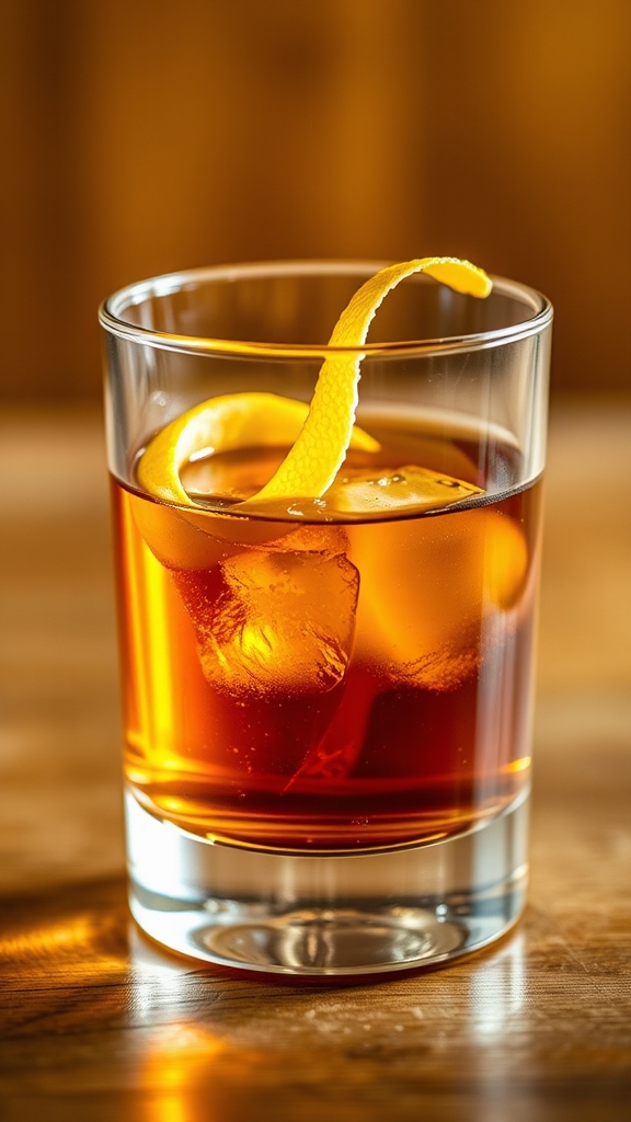 zesty lemon twist garnish